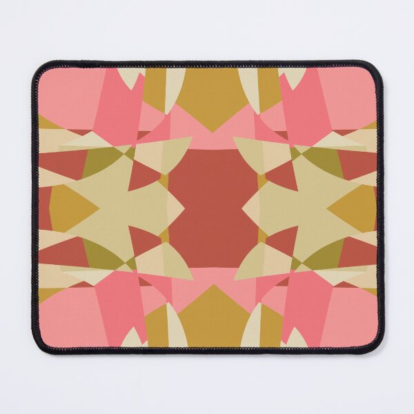 Item preview, Abstract Patchwork Shapes Angles Curves Triangles Peach designed and sold by AraljanFusion.