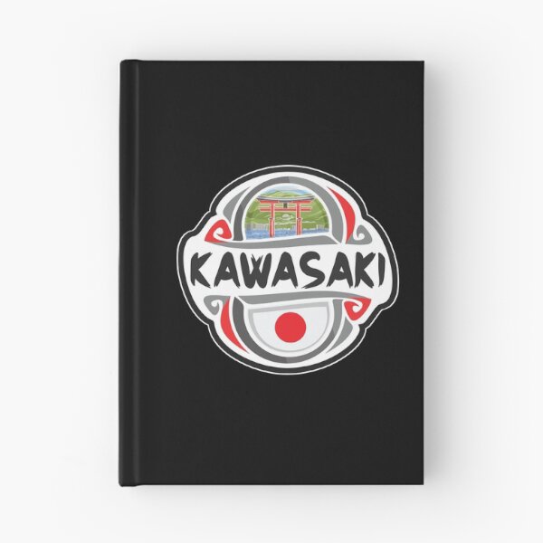 Item preview, Kawasaki Japan Flag Badge Travel Souvenir Stamp designed and sold by TeeHome.