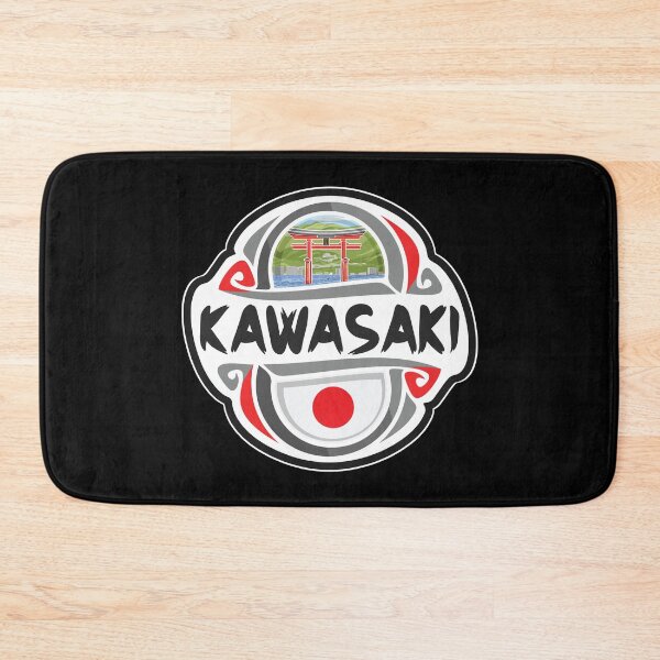 Artikelvorschau, Kawasaki Japan Flag Badge Travel Souvenir Stamp entworfen und verkauft von TeeHome.