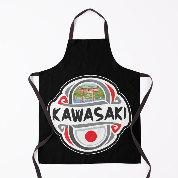 Item preview, Kawasaki Japan Flag Badge Travel Souvenir Stamp designed and sold by TeeHome.