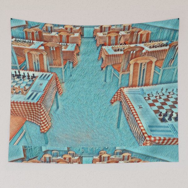 Item preview, Empty Chess Playing Room designed and sold by REALDesign-Shop.