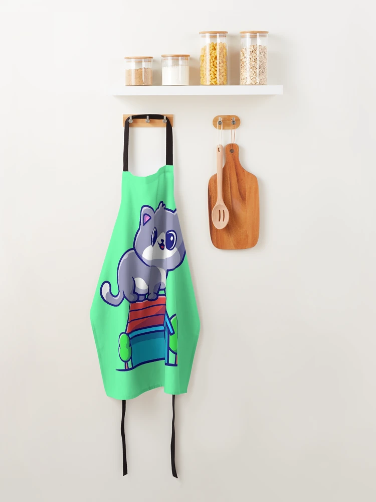 Thumbnail 4 of 6, Apron, Beautiful ,kitty designed and sold by AS-Graphics.