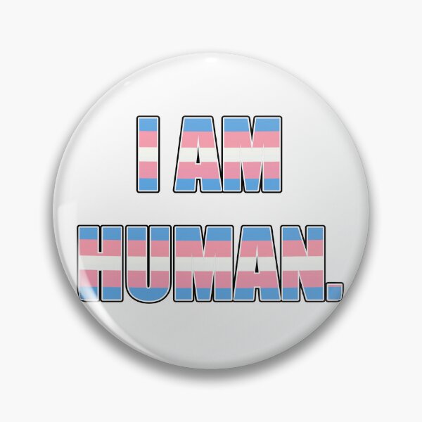 Aperçu de l'œuvre Les droits des trans sont des droits humains ! Je suis humain. créée et vendue par Memockend.