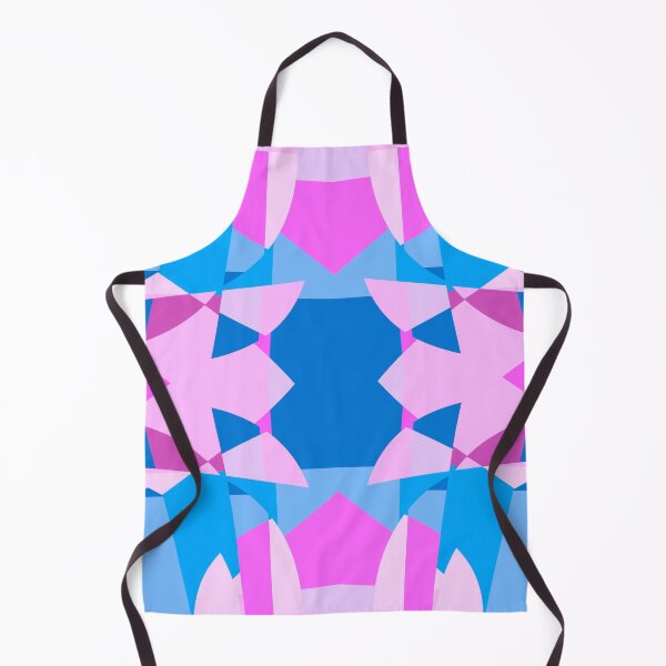 Item preview, Abstract Patchwork Shapes Angles Curves Triangles Blue Pink designed and sold by AraljanFusion.