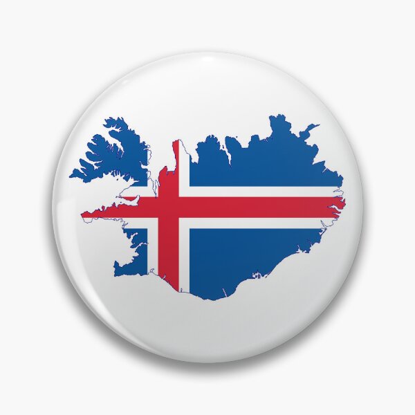Artikelvorschau, Karte der isländischen Flagge entworfen und verkauft von jsj17.