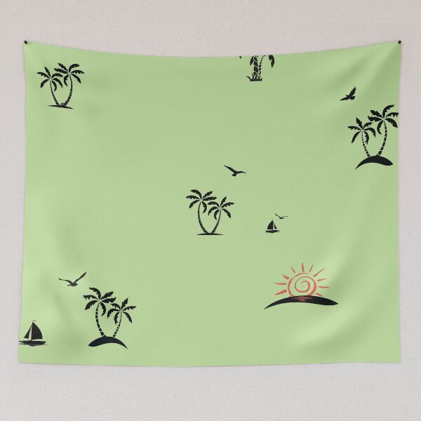 Item preview, Palm tree sunset designed and sold by Monkey's Shop.