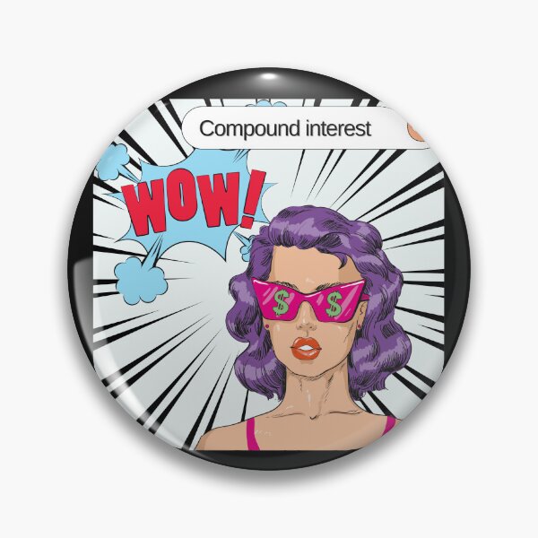 Item preview, Compound Interest Pop Art - Funny designed and sold by WINE-GHOUL.