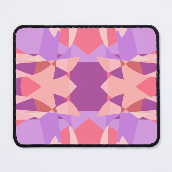Item preview, Abstract Patchwork Shapes Angles Curves Triangles Purple designed and sold by AraljanFusion.