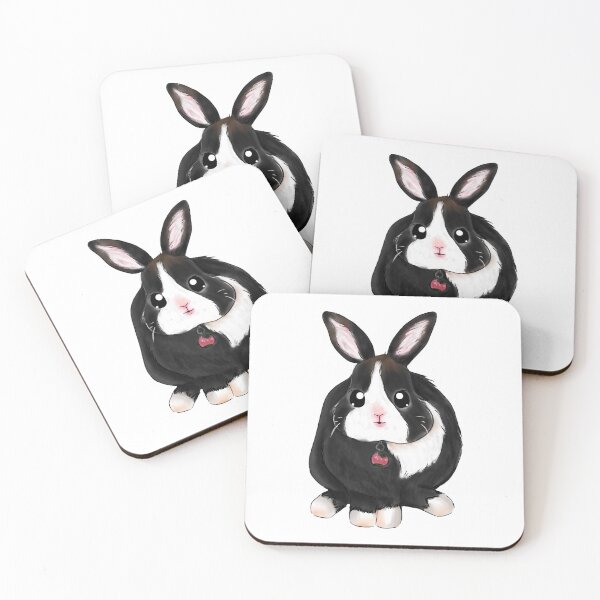 Item preview, Black and White Netherland Dwarf Dutch Rabbit  designed and sold by bunniesmee.