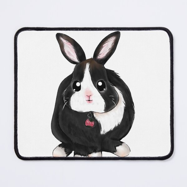 Item preview, Black and White Netherland Dwarf Dutch Rabbit  designed and sold by bunniesmee.