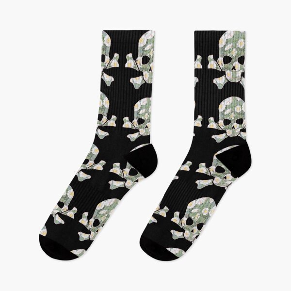 Item preview, Skull Filled With Vintage White Roses designed and sold by TrulyEpoque.
