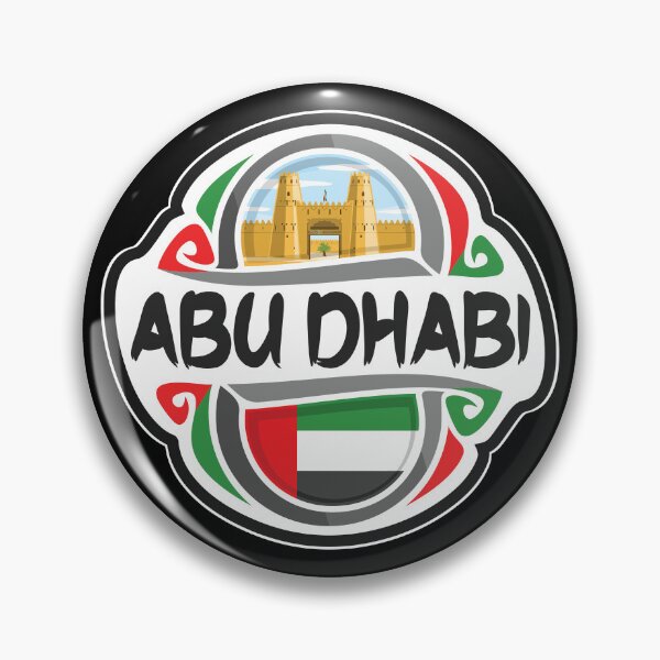 Item preview, Abu Dhabi UAE United Arab Emirates Flag Badge Travel Souvenir Stamp designed and sold by TeeHome.