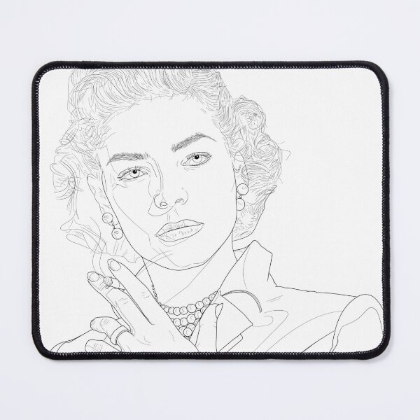Item preview, Lauren Bacall Actress Coloring Book Page designed and sold by AlienPharaoh.