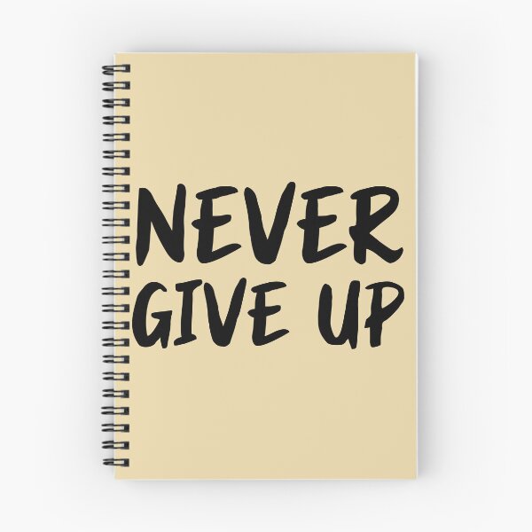 Item preview, never give up designed and sold by Chiraz-Art.