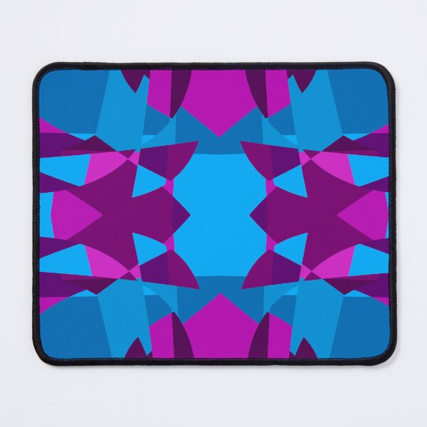 Item preview, Abstract Patchwork Shapes Angles Curves Triangles Vibrant Pink designed and sold by AraljanFusion.