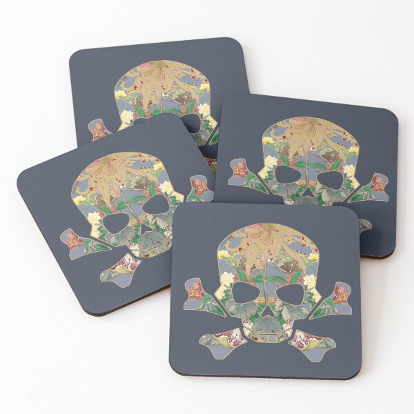 Item preview, Beautiful Skull Filled With Vintage Flowers designed and sold by TrulyEpoque.