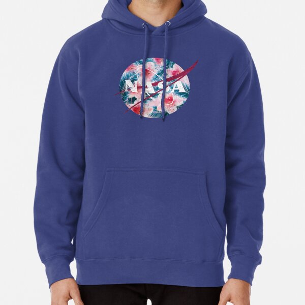pink and blue nasa sweatshirt