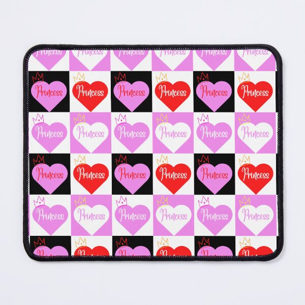 Item preview, Sissy Princess Heart Squares Pattern - Pink White Black designed and sold by SISSY4SISSIES.