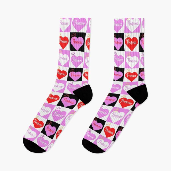 Item preview, Sissy Princess Heart Squares Pattern - Pink White Black designed and sold by SISSY4SISSIES.