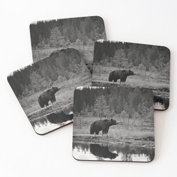 Item preview, The dark prince. Brown bear bw designed and sold by Jouko Lehto Photography.