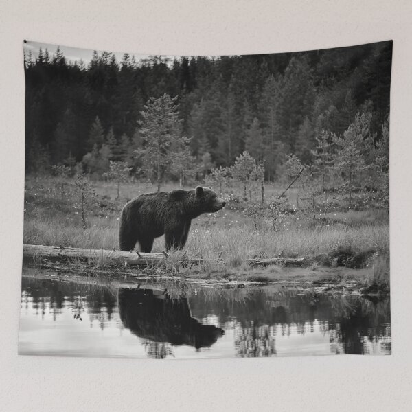 Item preview, The dark prince. Brown bear bw designed and sold by Jouko Lehto Photography.