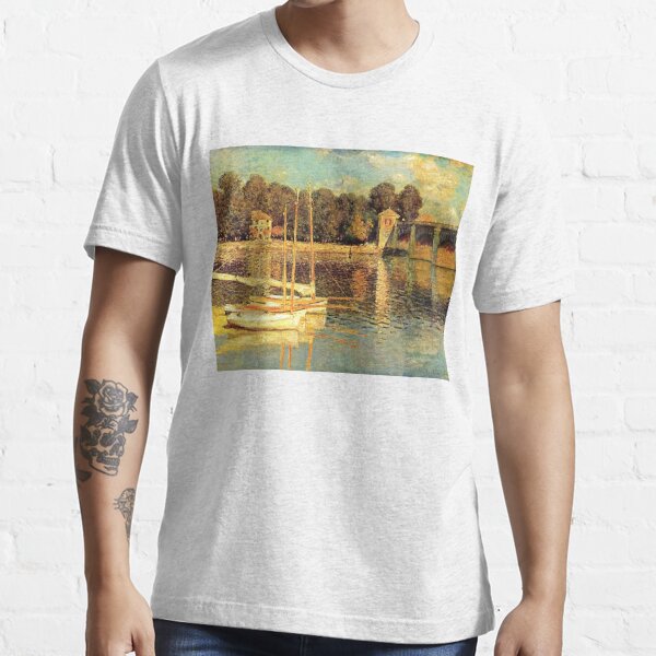 Albert Bierstadt Salmon Fishing on the Cascapediac River Essential T-Shirt  for Sale by OldTimeArt