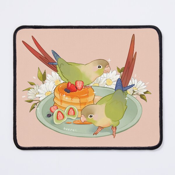 Item preview, cinnamon conures & fluffy pancakes designed and sold by beeper-art.