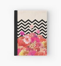 Chevron Flora II Hardcover Journal