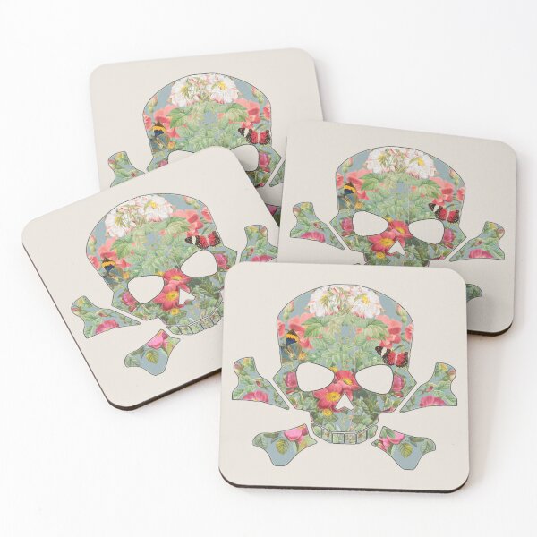 Item preview, Skull Filled With Vintage Flowers designed and sold by TrulyEpoque.