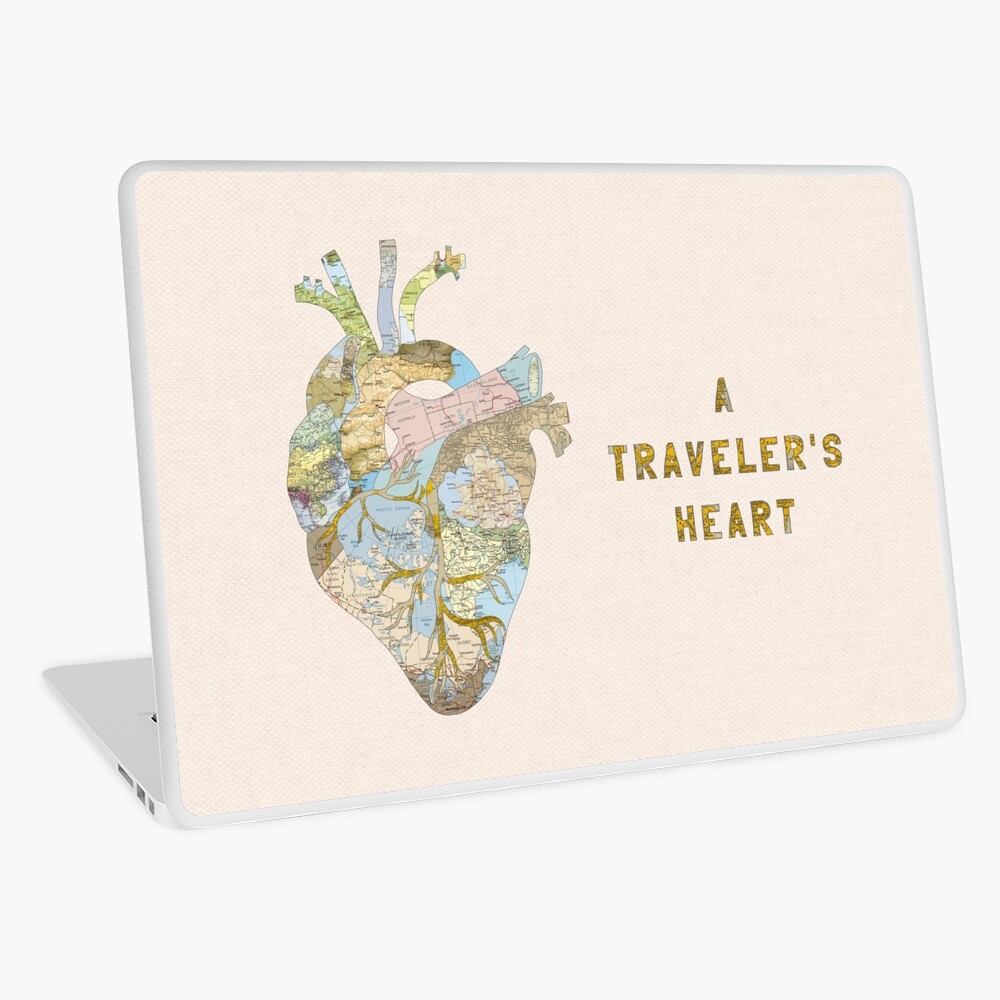 A Traveler's Heart Laptop Skin