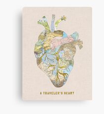 A Traveler's Heart Canvas Print
