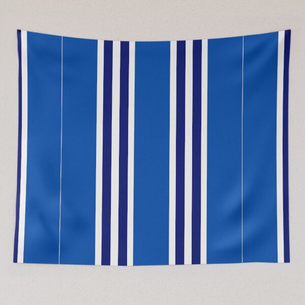 Item preview, Simple Stripe Pattern Design in Blue and White designed and sold by NellVerde.