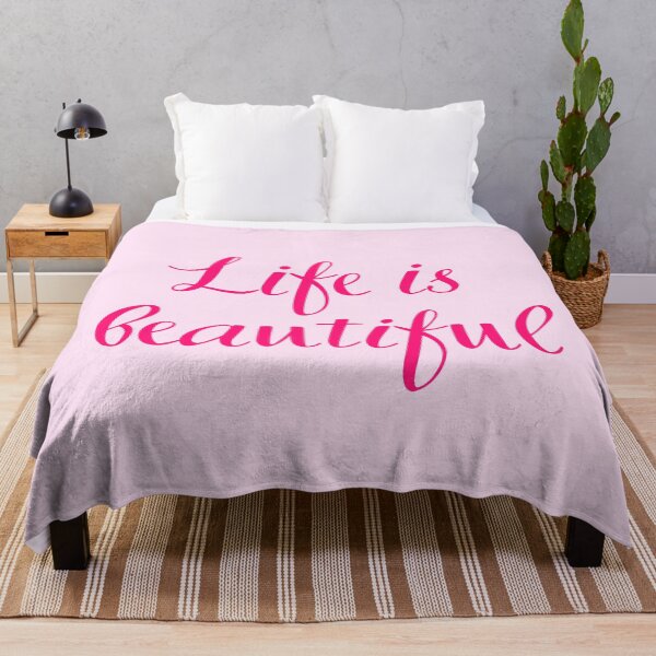 Item preview, Life is beautiful - positive affirmation in English designed and sold by PausePapote.