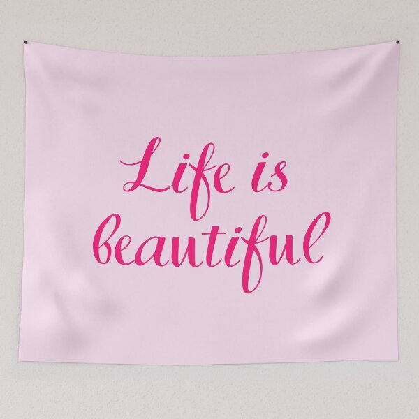 Item preview, Life is beautiful - positive affirmation in English designed and sold by PausePapote.