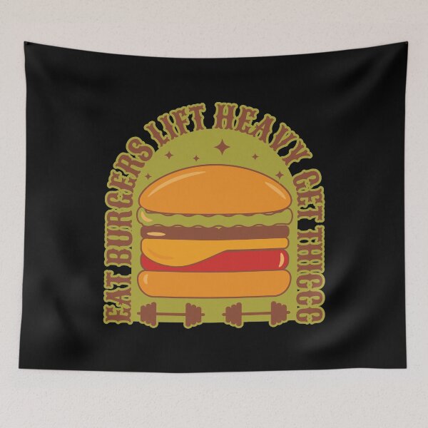 Item preview, Eat Burgers Lift Heavy Get Thiccc designed and sold by Styler Design.