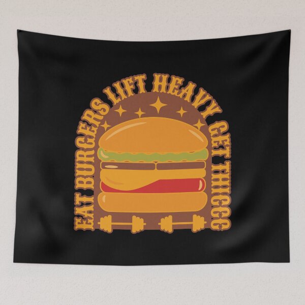 Item preview, Eat Burgers Lift Heavy Get Thiccc designed and sold by Styler Design.