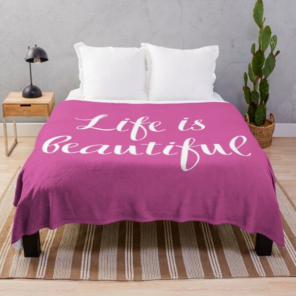 Item preview, Life is beautiful - positive affirmation in English designed and sold by PausePapote.