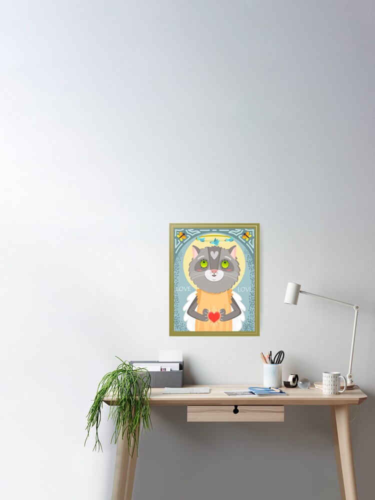 Cat icon Love. Author's exclusive collection. Icons of cats that bring  good luck and success to their owners | Sticker