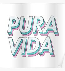 PURA VIDA PASTEL Poster