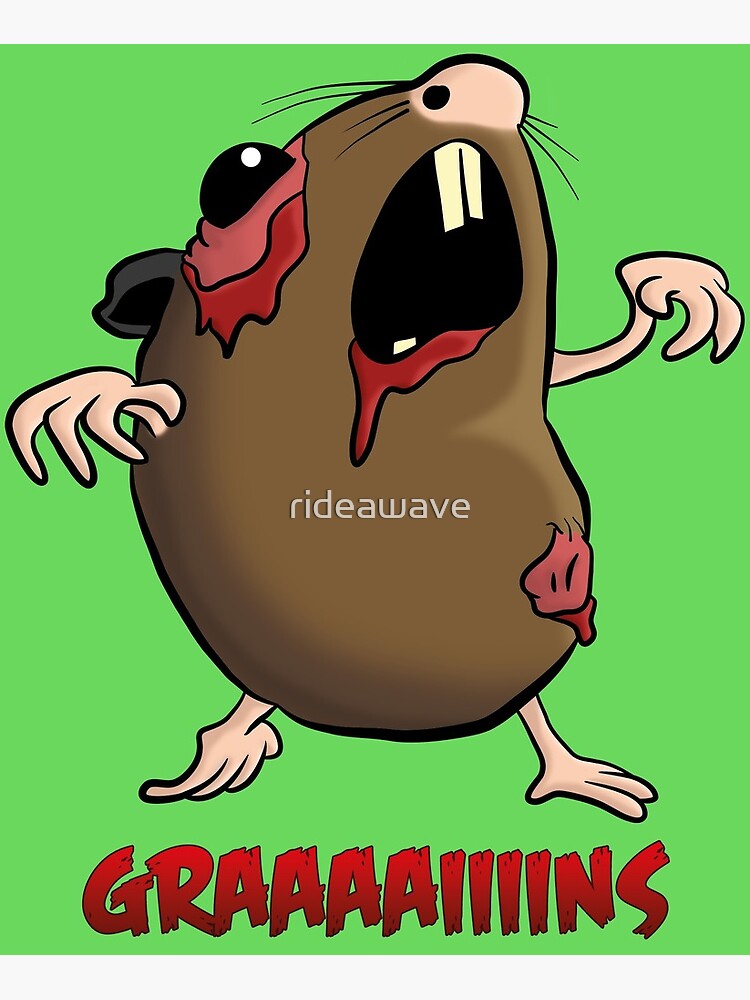 Zombie Hamster Illustration Cartoon Zombie Hamster Illustration Cartoon