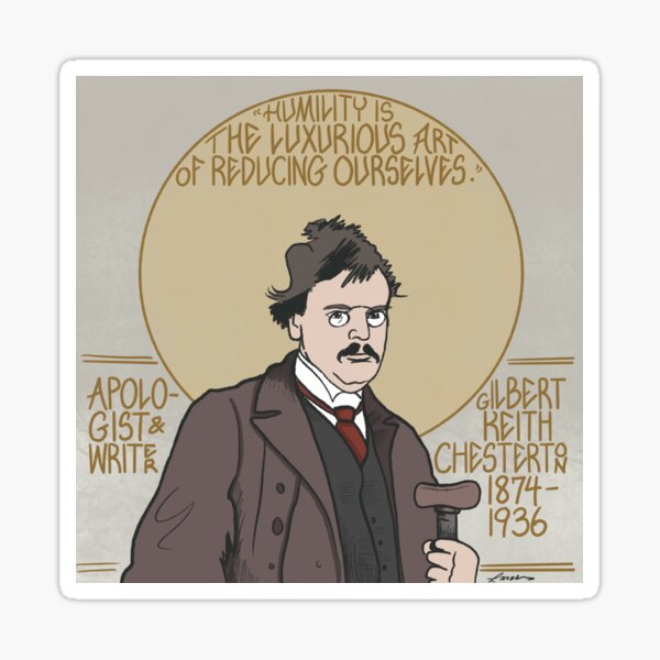 Item preview, Gilbert Keith Chesterton (1874-1936), Apologist & Writer designed and sold by LansingCreative.
