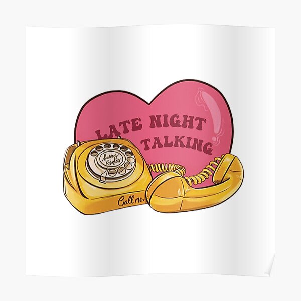 Late Night Talking vintage poster Poster by maritka