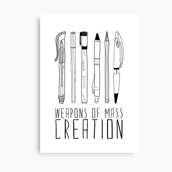 Item preview, Weapons Of Mass Creation designed and sold by Bianca Green.