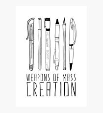 Armes de la création de masse Impression photo