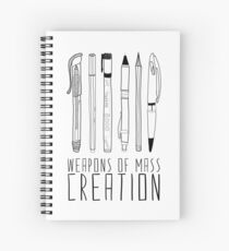 Weapons Of Mass Creation Spiral Notebook