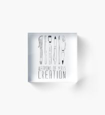 Weapons Of Mass Creation Acrylic Block