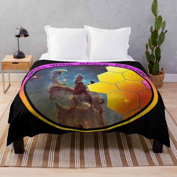Item preview, JWST James Webb Telescope - Pillars of Creation , yellow purple designed and sold by Kestrelle.