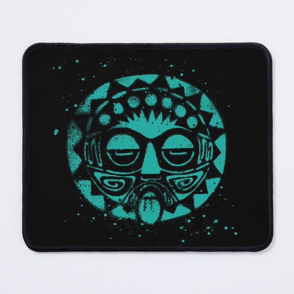 Item preview, Grunge art, tiki style decor in Teal Green designed and sold by Anomalypark.