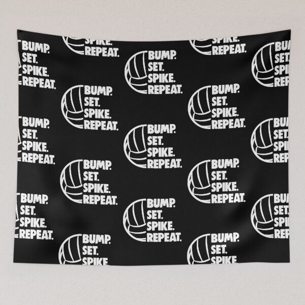 Item preview, Bump Set Spike Repeat Funny Volleyball Player designed and sold by adams79.
