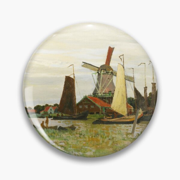 Item preview, A Windmill at Zaandam Claude Monet designed and sold by OldTimeArt.